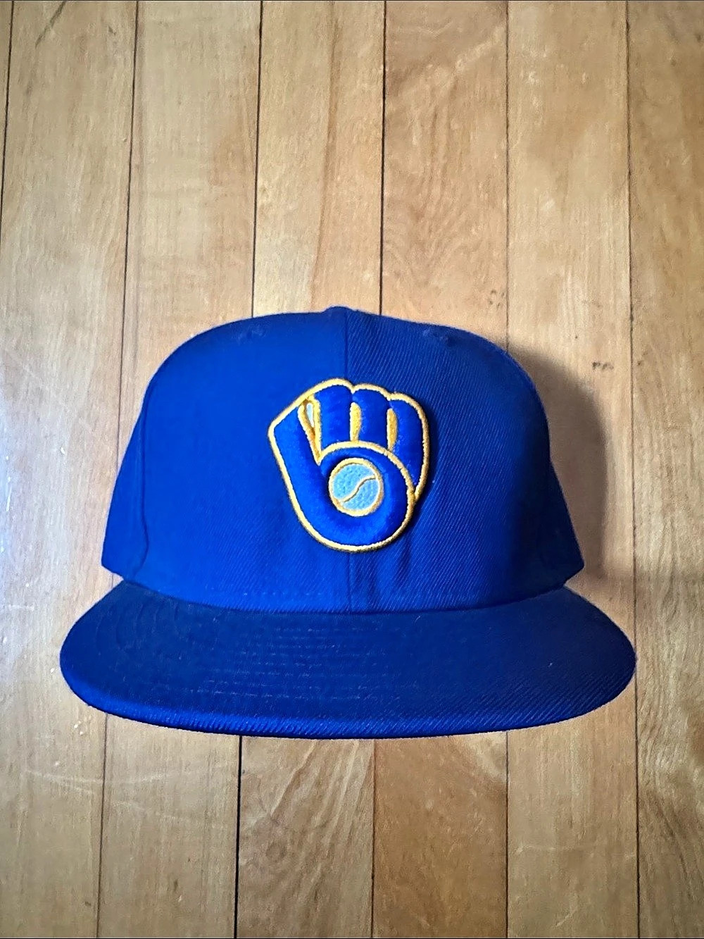 New Era Milwaukee Brewers MLB 59FIFTY Fitted flat brim cap Boys 6 3/4